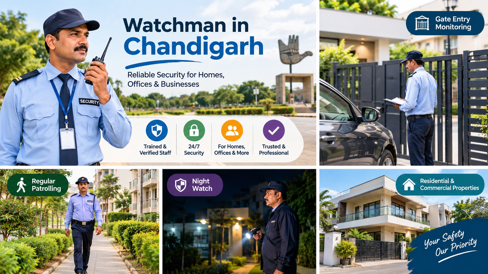 Read more about the article Watchman in Chandigarh | Home Help – Maid Agency Chandigarh
